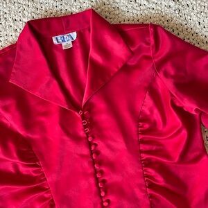 ❤️‍🔥 Vintage Satin Blouse ❤️‍🔥